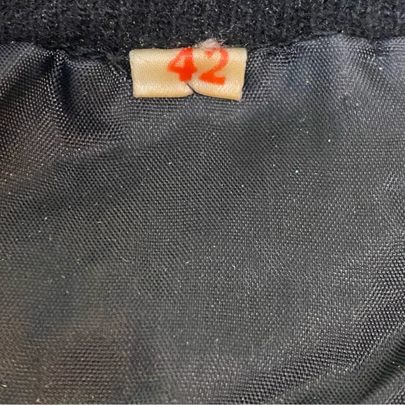 VTG Grannycore Lambswool Floral Cardigan Sweater 60’s/70’s Women’s Sz 42 - Picture 6 of 8